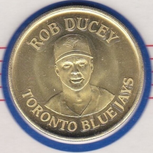 Canadian Spirit of Baseball Commemorative Gold Tone Coins Set of 4 Card Mounted - Picture 1 of 9